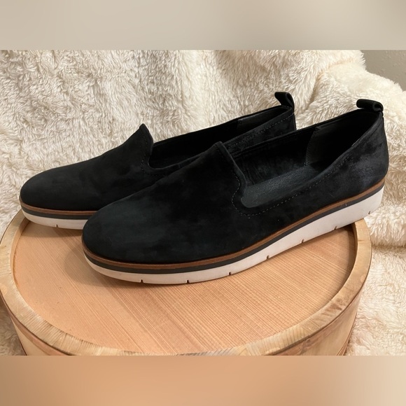 Caslon Hadley Black Suede Leather Loafer Slip-on Shoes Size 11